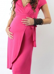 Elena dress maternity wear funky muma-pink-pregnant
