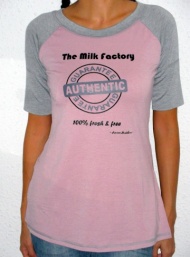 Milk t shirt maternity wear funky muma-pink