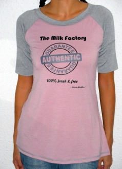 Milk t shirt maternity wear funky muma-pink