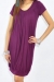 Banded tunic plum nursing bamboo funky muma breastfeeding pregnancy maternity wear
