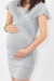 Manhattan mini dove grey bamboo tunic dress funky muma breastfeeding pregnancy maternity wear