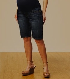 Maternity shorts dark denim 23 funky muma breastfeeding pregnancy maternity wear 