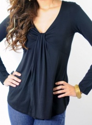 Flyn black top breastfeeding funky muma breastfeeding pregnancy maternity wear 