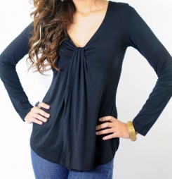 Flyn black top breastfeeding funky muma breastfeeding pregnancy maternity wear 