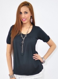 Emily black bamboo breastfeed funky muma breastfeeding pregnancy maternity wear 