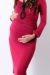 Valencia dress blue maternity wear funky muma-maroon pregnant