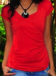 Melia top maternity wear funky muma orange