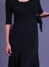 Evita black nursing dress funky muma breastfeeding pregnancy maternity wear 