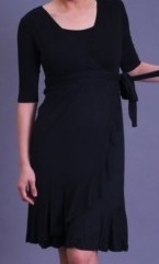 Evita black nursing dress funky muma breastfeeding pregnancy maternity wear 