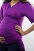 Geisha wrap maternity wear funky muma purple pregnant