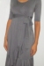 Evita wrap dress breastfeeding and maternity funky muma pewter