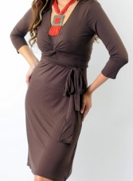 Giselle tie wrap maternity wear funky muma espresso
