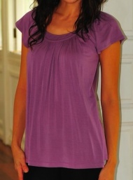 Shirred tunic orchid maternity wear funky muma