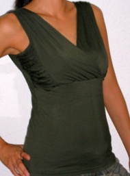 Kara tank maternity wear funky muma green