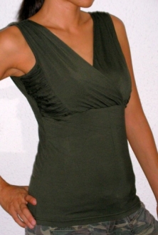 Kara tank maternity wear funky muma green