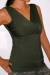 Kara tank maternity wear funky muma green