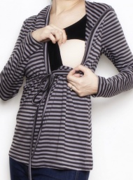Hoodie black and white breastfeed bamboo funky muma breastfeeding pregnancy maternity wear 
