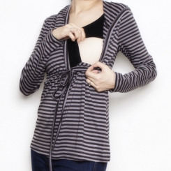 Hoodie black and white breastfeed bamboo funky muma breastfeeding pregnancy maternity wear 