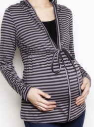 Hoodie black and white pregnant bamboo funky muma breastfeeding pregnancy maternity wear 