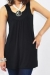 Eyelet bamboo tunic maternity wear funky muma black