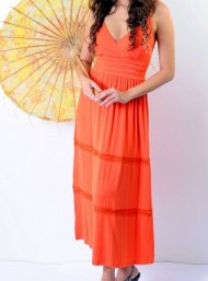 Marissa maxi dress orange nursing funky muma breastfeeding pregnancy maternity wear 