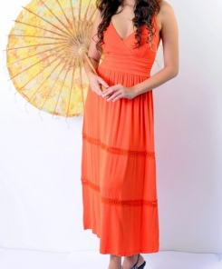 Marissa maxi dress orange nursing funky muma breastfeeding pregnancy maternity wear 