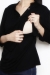 Pleated bib black longsleeve top shirt breastfeed pregnant bamboo funky muma breastfeeding pregnancy maternity wear 