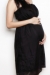 Chloe shiffon black lbd dress pregnant funky muma breastfeeding pregnancy maternity wear 