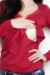 Lace henley dark red how to nurse funky muma breastfeeding pregnancy maternity wear 