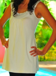 Eyelet tunic top white bamboo funky muma breastfeeding pregnancy maternity wear 