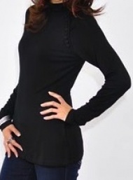 Turtleneck ragla maternity wear funky muma black