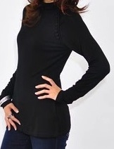 Turtleneck ragla maternity wear funky muma black