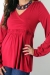 Bella bamboo top maternity funky muma red