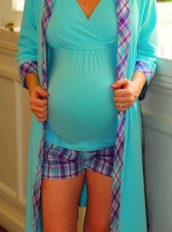 Pyjama lounge pregnant set blue funky muma breastfeeding pregnancy maternity wear 