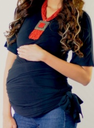 Geisha wrap maternity wear funky muma black pregnant