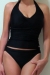 Tankini swimsuit black twist nursing funky muma breastfeeding pregnancy maternity wear 