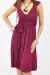 Ivana burgundy dress nursing bamboo funky muma breastfeeding pregnancy maternity wear 