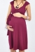 Ivana burgundy pregnant bamboo funky muma breastfeeding pregnancy maternity wear 