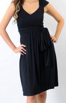 Ivana tie dress maternity wear funky)muma black